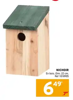 Trafic Nichoir offre