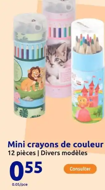 Action Mini crayons de couleur offre