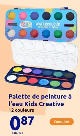 Action Palette de peinture à l'eau kids creative offre