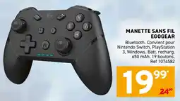 Trafic Manette sans fil egogear offre