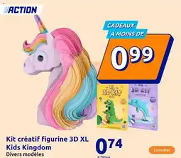 Action Kit créatif figurine 3D XL Kids Kingdom offre