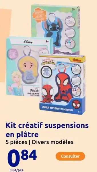 Action Kit créatif suspensions en plâtre offre