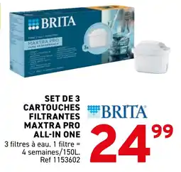 Trafic Set de 3 cartouches filtrantes maxtra pro all-in one offre