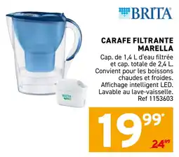 Trafic Carafe filtrante marella BRITA offre