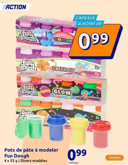 Action Pots de pâte à modeler Fun Dough offre