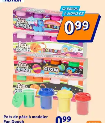 Action Pots de pâte à modeler fun dough offre