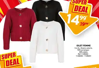 Trafic Gilet femme offre