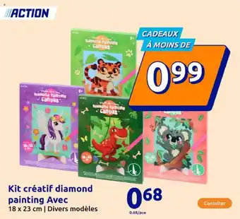 Action Kit créatif diamond painting Avec offre