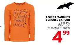 Trafic T-shirt manches longues garcon offre