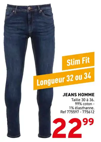 Trafic Jeans homme offre