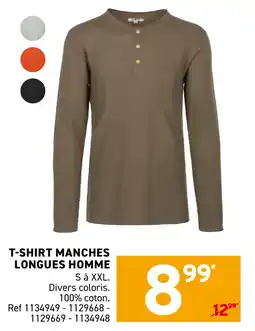 Trafic T-shirt manches longues homme offre