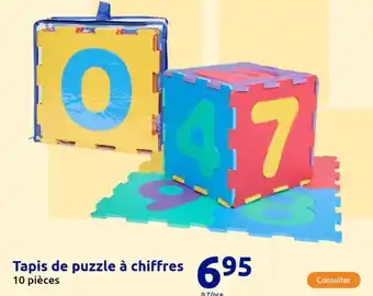 Action Tapis de puzzle à chiffres offre