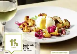 Promocash Assiette plate torino offre