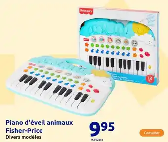 Action Piano d'éveil animaux fisher price offre