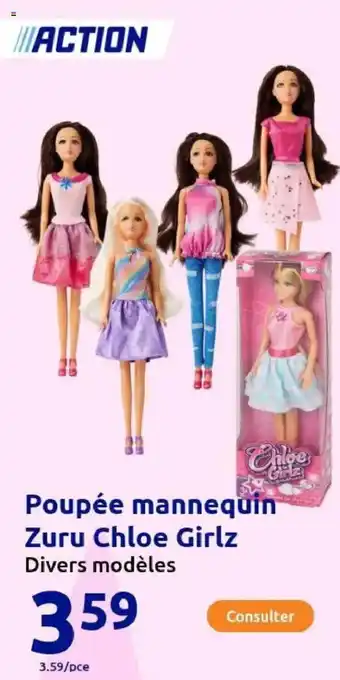 Action Poupée mannequin zuru chloe girlz offre