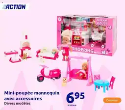 Action Mini-poupée mannequin avec accessoires offre