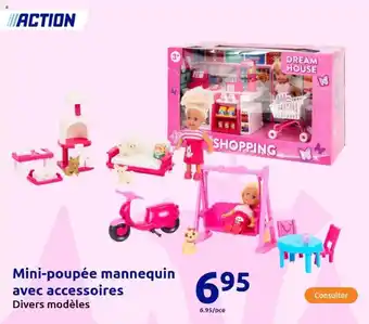 Action Mini poupée mannequin avec accessoires offre