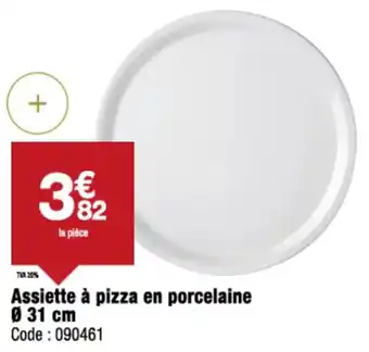 Promocash Assiette à pizza en porcelaine offre