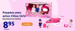 Action Poupées avec avion Chloe Girlz offre