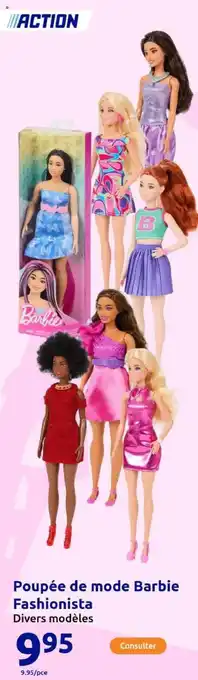 Action Poupée de mode Barbie Fashionista offre