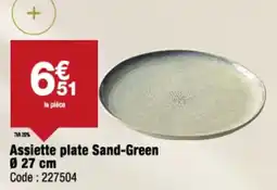 Promocash Assiette plate sand-green offre
