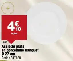 Promocash Assiette plate en porcelaine banquet offre