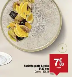 Promocash Assiette plate siroko offre