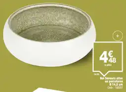 Promocash Bol saveurs olive en porcelaine offre