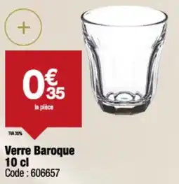 Promocash Verre baroque offre