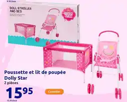 Action Poussette et lit de poupée Dolly Star offre