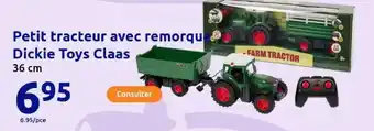 Action Petit tracteur avec remorqu Dickie Toys Claas offre