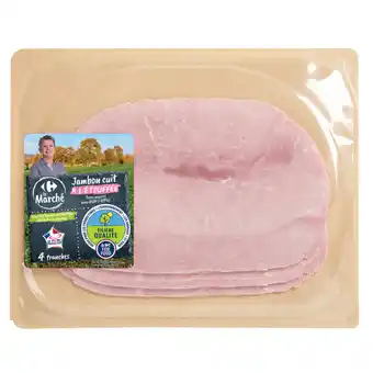 Carrefour Market Jambon cuit supérieur découenné dégraissé à l'étouffée FILIÈRE QUALITÉ CARREFOUR offre