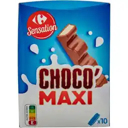 Carrefour Market CARREFOUR SENSATION Barres Choco' Maxi offre