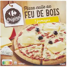 Carrefour Market CARREFOUR ORIGINAL SUR TOUTES LES PIZZAS CUITES AU FEU DE BOIS SURGELÉES offre
