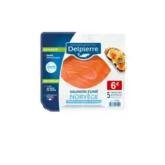 Carrefour Market DELPIERRE Saumon Fumé offre