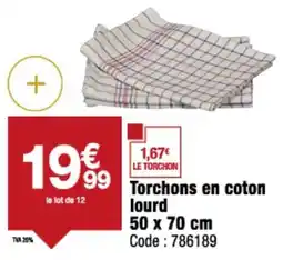 Promocash Torchons en coton lourd offre