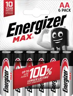 Carrefour Market ENERGIZER SUR TOUTES LES PILES ALCALINES ET MINIATURE SANS GRATUITÉ offre