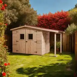 Carrefour HABRITA Abri de jardin + bûcher Otawa offre