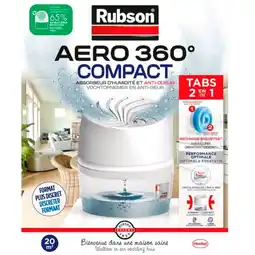 Carrefour RUBSON Absorbeur Aero 360° Appareil Compact 20 m² offre