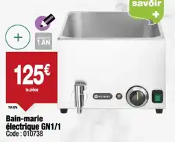 Promocash Bain-marie électrique gn1/1 offre