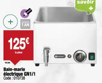 Promocash Bain-marie électrique gn1/1 offre