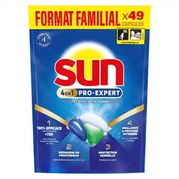 Carrefour SUN Capsules pour lave vaisselle offre