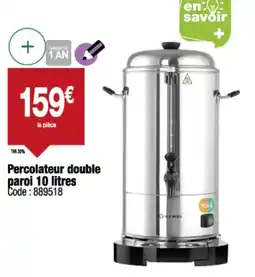 Promocash Percolateur double paroi offre