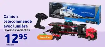 Action Camion télécommandé avec lumière offre