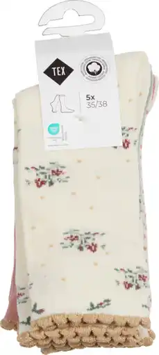 Carrefour TEX SUR TOUS LES LOTS DE 5 CHAUSSETTES FANTAISIES HOMME, FEMME ET ENFANT offre