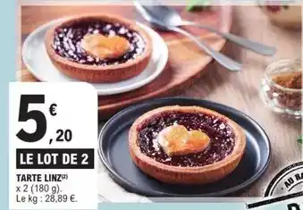 E.Leclerc Tarte linz offre