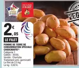 E.Leclerc Pomme de terre de consommation spéciale choucroute offre