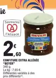 E.Leclerc Beyer - confiture extra allegee offre