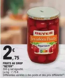 E.Leclerc Beyer - fruits au sirop offre