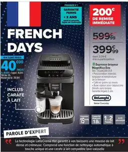Carrefour Delonghi - expresso broyeur magnifica eco offre